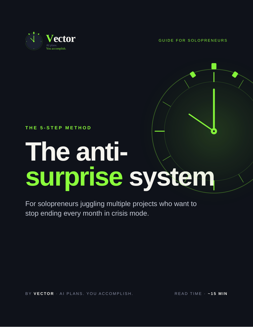 Cover of the free guide The No-Surprise System