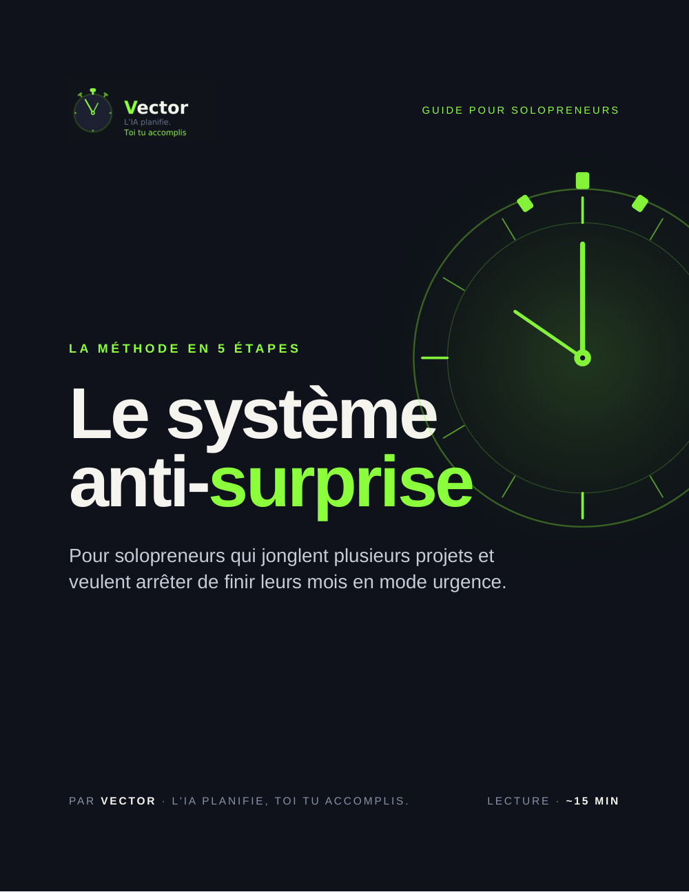 Couverture du guide « Le système anti-surprise »