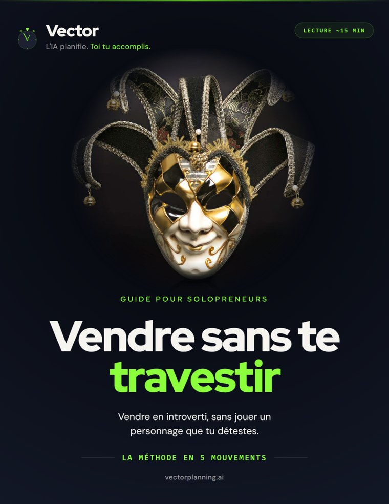 Couverture du guide « Vendre sans te travestir »